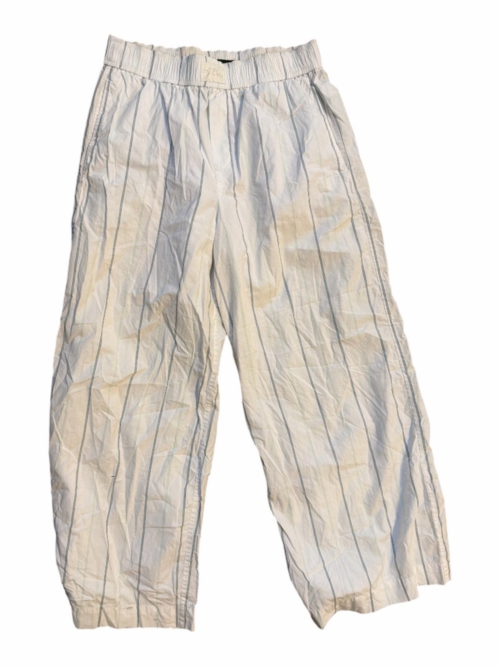 JCrew Wide Leg PJ pant in terrace striped